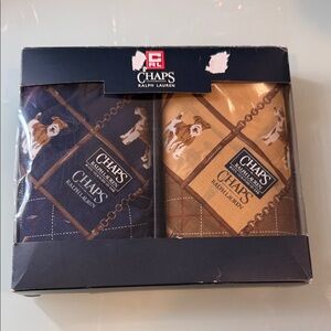 Chaps Ralph Lauren Dog Print Handkerchief Set